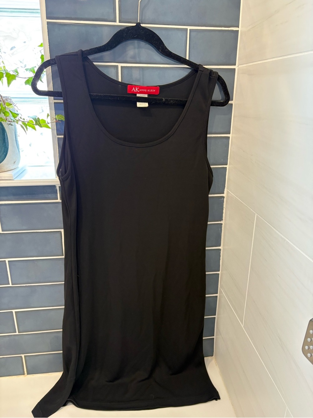 Anne Klein Black Stretch Tank Dress